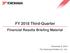 FY 2018 Third-Quarter Financial Results Briefing Material