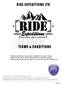 RIDE EXPEDITIONS LTD TERMS & CONDITIONS