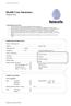Health Care Insurance Proposal form