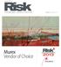 Reprinted from. RISK MANAGEMENT l DERIVATIVES l REGULATION. RISK.NET DecEMbER Murex Vendor of Choice