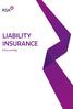 LIABILITY INSURANCE. Policy wording