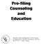 Pre-filing Counseling and Education