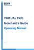 VIRTUAL POS Merchant s Guide Operating Manual