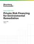 Private Risk Financing for Environmental Remediation