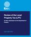 Review of the Local Property Tax (LPT) An Ibec submission to the Department of Finance