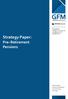 Strategy Paper: Pre Retirement Pensions. SMSF Specialists Investment Management Financial Planning Accounting