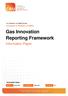 Gas Innovation Reporting Framework