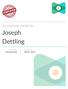 BACKGROUND REPORT ON. Joseph Dettling. Created by Daniel Pride