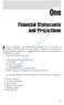 One COPYRIGHTED MATERIAL. Financial Statements and Projections. Financial modeling is the fundamental building block of analysis in