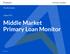 Middle Market Primary Loan Monitor