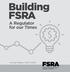 Building FSRA A Regulator for our Times