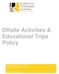 Offsite Activities & Educational Trips Policy