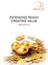 EXTENDING REACH CREATING VALUE ANNUAL REPORT 2015