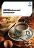 QBE Restaurant Insurance. Comprehensive Restaurant and Coffee Shop Insurance