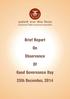 Observance of Good Governance Day by ESIC on 25 th December, 2015