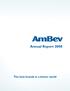 Annual Report The best brands in a better world