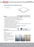 RoHS. High brightness UL LED Panel Light LVT-PL Features. Applications. warranty 5 years