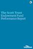 The Scott Trust Endowment Fund Performance Report