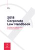2018 Corporate Law Handbook