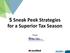 5 Sneak Peek Strategies for a Superior Tax Season