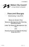 Fees and Charges. Commencing 1 July 2016