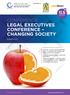 LEGAL EXECUTIVES CONFERENCE CHANGING SOCIETY