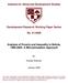 Institute for Advanced Development Studies. Development Research Working Paper Series. No. 01/2008