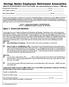 Savings Banks Employees Retirement Association 401(k) PLAN RETIREMENT ELECTION FORM (for retirees hired prior to January 1, 2000 only)