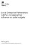 Local Enterprise Partnerships (LEPs): increasing their influence on skills budgets