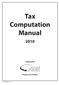Tax Computation Manual
