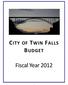 CITY OF TWIN FALLS BUDGET