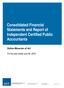 Consolidated Financial Statements and Report of Independent Certified Public Accountants