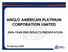 ANGLO AMERICAN PLATINUM CORPORATION LIMITED 2004 YEAR END RESULTS PRESENTATION