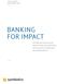 WHITE PAPER NOVEMBER 2018 BANKING FOR IMPACT. A historical review of our partner financial institutions, their business models and key developments