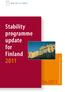 Stability programme update for Finland 2011