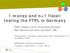 1 money and n+1 fiscal: testing the FTPL in Germany