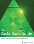 The. Zacks Rank Guide. Harnessing the Power of Earnings Estimate Revisions