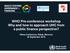 WHO Pre-conference workshop Why and how to approach UHC from a public finance perspective? Afhea Conference, Rabat, Morocco 25 September 2016