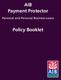 AIB Payment Protector. Personal and Personal Business Loans. Policy Booklet
