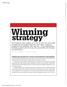Winning. strategy. EXECComp COMPANIES HAVE LONG KNOWN THAT TO ATTRACT TALENTED EXECUTIVES TO THEIR BUSINESSES,