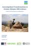 Assessing Rural Transformations in Oromia, Ethiopia: IHM evidence