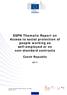 ESPN Thematic Report on Access to social protection of people working as self-employed or on non-standard contracts