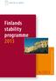Finlands stability programme 2013