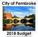 City of Pembroke Budget Prepared by LeeAnn McIntyre, Treasurer/Deputy Clerk