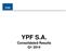 YPF S.A. Consolidated Results Q1 2014