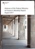 Abstract of the Federal Ministry of Finance's Monthly Report August 2017