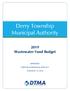 Derry Township Municipal Authority Wastewater Fund Budget