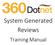 System Generated Reviews. Training Manual