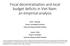 Fiscal decentralization and local budget deficits in Viet Nam: an empirical analysis