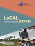 LoCAL LOCAL CLIMATE ADAPTIVE LIVING FACILITY. LoCAL ANNUAL REPORT 2016